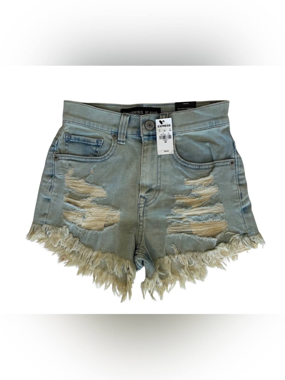 ⚡️Flash Sale⚡️ Express Distressed Light Blue Denim Shorts
